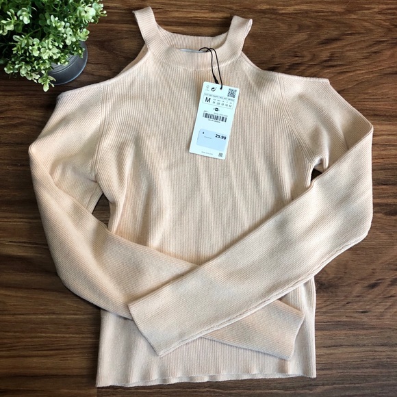 Zara Sweaters - *New w/ tags* Zara Cold Shoulder Sweater